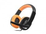 Obrzok produktu Natec KINGFISHER ORANGE Headphones + Microphone,  2 x Mini Jack 3, 5mm