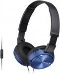 Obrzok produktu SONY MDR-ZX310, drtov, skladacie stereo slchadla, modr