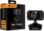 Obrzok produktu Canyon CNE-CWC1, webkamera, CMOS, USB, mikrofn, 360otoenie, 1.3MPix, ierna 