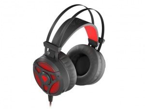 Obrzok GENESIS Gaming headset NEON 360 Stereo Backlight Vibration black-red - NSG-1107