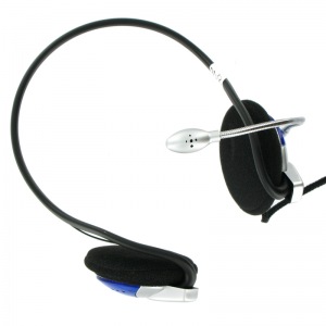 Obrzok 4World Headset 3.5mm 2m Black  - 02993