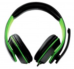 Obrzok produktu Esperanza EGH300G CONDOR hern stereo slchadl s mikrofnom,  ierno-zelen