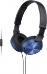 Obrzok produktu Sony MDR-ZX310AP, drtov slchadl, skladacie, vstavan mikrofn, modr