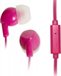 Obrzok produktu Vakoss SK-211ER, drtov stereo handsfree slchadl do u, mikrofn, siliknov, ruov