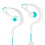 Obrzok produktu ART Bluetooth Headphones with microphone AP-B23 white / turquoise sport (EARHOOK)