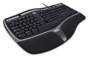 Obrzok Klavesnica kabel Natural Ergo Keyboard 4000 USB English Black cierna - B2M-00006