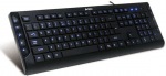 Obrázok produktu A4tech multimediálna klávesnica KD-600L modro podsvietená, CZ / US, USB
