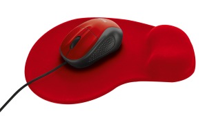 Obrzok set TRUST Primo Mouse with mouse pad - red - 20427