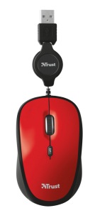 Obrzok my TRUST Yvi Retractable Mouse - red - 21053