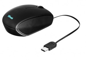 Obrzok my TRUST Retractable Mini Mouse - black - 20969