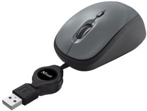 Obrzok Trust Yvi Retractable Mouse - 19651