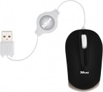 Obrázok produktu Trust Nanou, drôtová - navíjacia optická myš, 800dpi, USB, čierno-biela