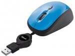 Trust Yvi Retractable Mouse, modrá | pohodlná myš so zvinovacím káblom Obrázok produktu Trust Yvi Retractable Mouse, modrá