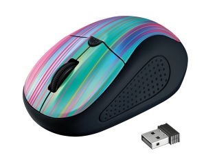 Obrzok my TRUST Primo Wireless Mouse - black rainbow - 21479