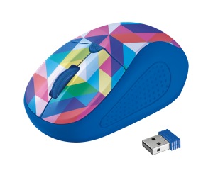 Obrzok my TRUST Primo Wireless Mouse - blue geometry - 21480