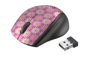 Obrzok my TRUST Oni Wireless Micro Mouse - pink flower - 21156