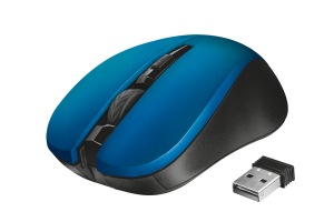 Obrzok my TRUST Mydo Silent Click Wireless Mouse - blue (tich my) - 21870