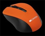 Obrzok produktu Canyon CNE-CMSW1O, Wireless optick my USB, 800 / 1000 / 1200 dpi, oranovo-ierna