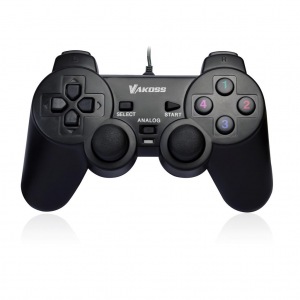 Obrzok VAKOSS USB double Shock Gamepad - GP-3755BK