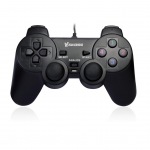 Obrzok produktu VAKOSS USB double Shock Gamepad,  podporuje analgov a digitlny reim GP-3755BK