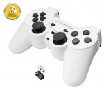 Obrzok produktu Esperanza EGG108W GLADIATOR bezdrtov gamepad s vibrciami pre PC / PS3,  biely