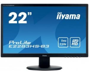 Obrzok 22"LCD iiyama E2283HS-B3 - 1ms - E2283HS-B3