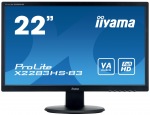 Obrzok produktu 22" iiyama X2283HS-B3 - VA, FullHD, 4ms, 250cd / m2,  3000:1, 16:9, VGA, HDMI, DP, re