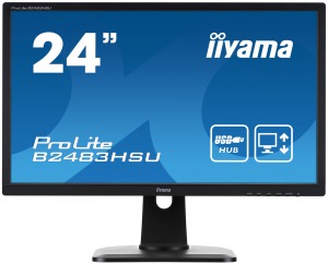 Obrzok 24" LCD iiyama B2483HSU-B1DP - TN - B2483HSU-B1DP