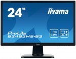Obrzok produktu 24"LCD iiyama B2483HS-B3 - TN, FullHD, 1ms, 250cd / m2,  HDMI, DP, VGA, repro, pivot,