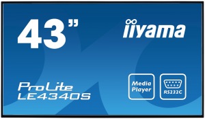 Obrzok 43" LCD iiyama ProLite LE4340S-B1 -FullHD - LE4340S-B1