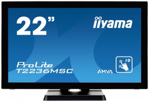 Obrzok tovaru 22" LCD iiyama T2236MSC-B2 - multidotekov,  FullHD,  AMVA,  kapacitn,  USB - T2236MSC-B2