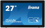 Obrzok produktu 27" LCD iiyama T2735MSC-B2 - 5ms, 255cd / m2, DVI, HDMI, VGA, USB, multidotek, kapaci