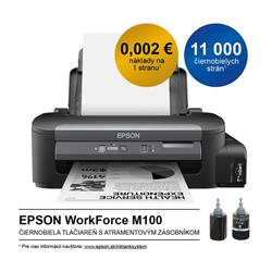 Obrzok Epson M100, A4, sie, dopanie zo zsobnkov, ernobiela - C11CC84301