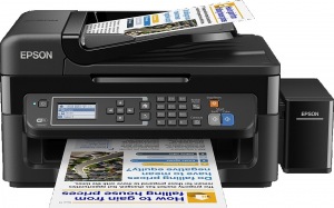 Obrzok Epson L565, A4, color All-in-One, Fax, ADF, USB, LAN - C11CE53401