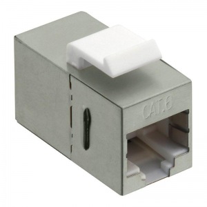 Obrzok LOGILINK - Keystone Inline Coupler 2xRJ45 Cat.6 STP - NK4011