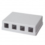 Obrzok produktu LOGILINK - Keystone Surface Mount Box 4 port UTP,  biely,  przdn
