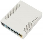Obrázok produktu MikroTik RB951Ui-2HnD RouterOS L4 128MB RAM,  5xLAN,  1xUSB,  2.4GHz 802.11b / g / n