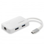 Obrzok produktu Edimax USB-C to 3-Port USB 3.0 Gigabit Ethernet Hub