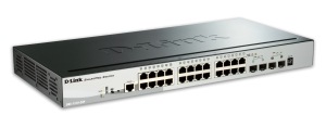 Obrzok D-Link 28-Port Gigabit Stack PoE SmartPro Switch 2x SFP and 2x 10G SFP - DGS-1510-28P