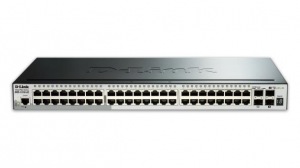 Obrzok D-Link 52-Port Gigabit Stackable SmartPro Switch 2x SFP and 2x 10G SFP - DGS-1510-52