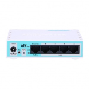 Obrzok MikroTik hEX lite RouterOS L4 64MB RAM - MT_RB750r2