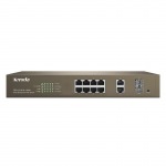 Obrzok produktu Tenda TEF1210P-8-150W   8 X 10 / 100Mbps + 2 Gigabit Combo Web Smart PoE Switch