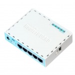 Obrzok produktu MikroTik hEX RouterOS L4 256MB RAM,  5xGig LAN,  Soho Router,  PoE in,  plastic case