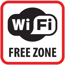 Obrzok Vstran samolepka SK - WiFi Free Zone - SKIPCAM-WIFI