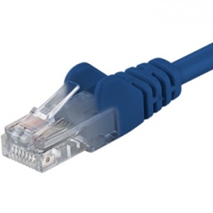 Obrzok PremiumCord Patch kabel UTP RJ45-RJ45 CAT6 0.25m modr - sp6utp002B