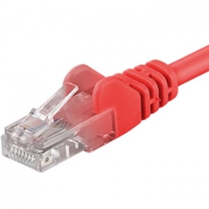 Obrzok PremiumCord Patch kabel UTP RJ45-RJ45 CAT6 1m erven - sp6utp010R