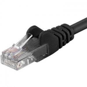 Obrzok PremiumCord Patch kabel UTP RJ45-RJ45 CAT6 2m ern - sp6utp020C