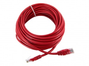 Obrzok tovaru 4World Patch kabel RJ45 Cat5 UTP 10m Red - 04715