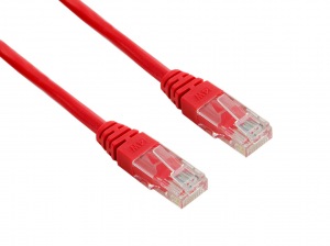 Obrzok tovaru 4World Patch kabel RJ45 Cat5 UTP 1.0m Red - 04711