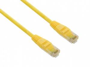 Obrzok tovaru 4World Patch kabel RJ45 Cat5 UTP 1.0m Yellow - 04729